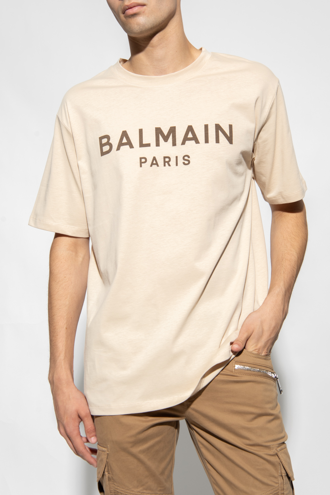 Balmain T-shirt with logo | Men's Clothing | Vitkac